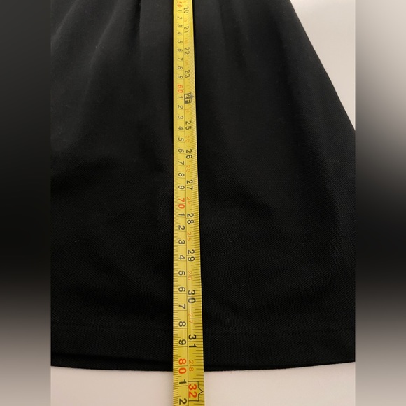 Lacoste LIVE Womens Dress Black Stretch Long Sleeve Pleated Shift Sz S - Picture 10 of 12